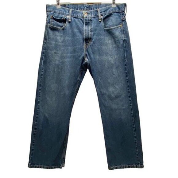 Levi's 569 Jeans Men's 34x30 Blue Drk Wash Loose Fit Straight Leg LEVI Denim GUC - Picture 1 of 12